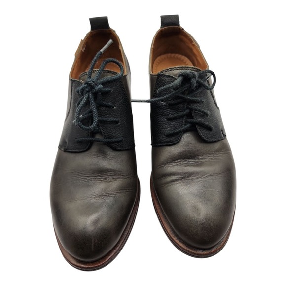 Pikolinos Lace Up Heels Womens  EU37/US 6.5BGray Leather Oxford Style Shoes Used - Picture 1 of 12